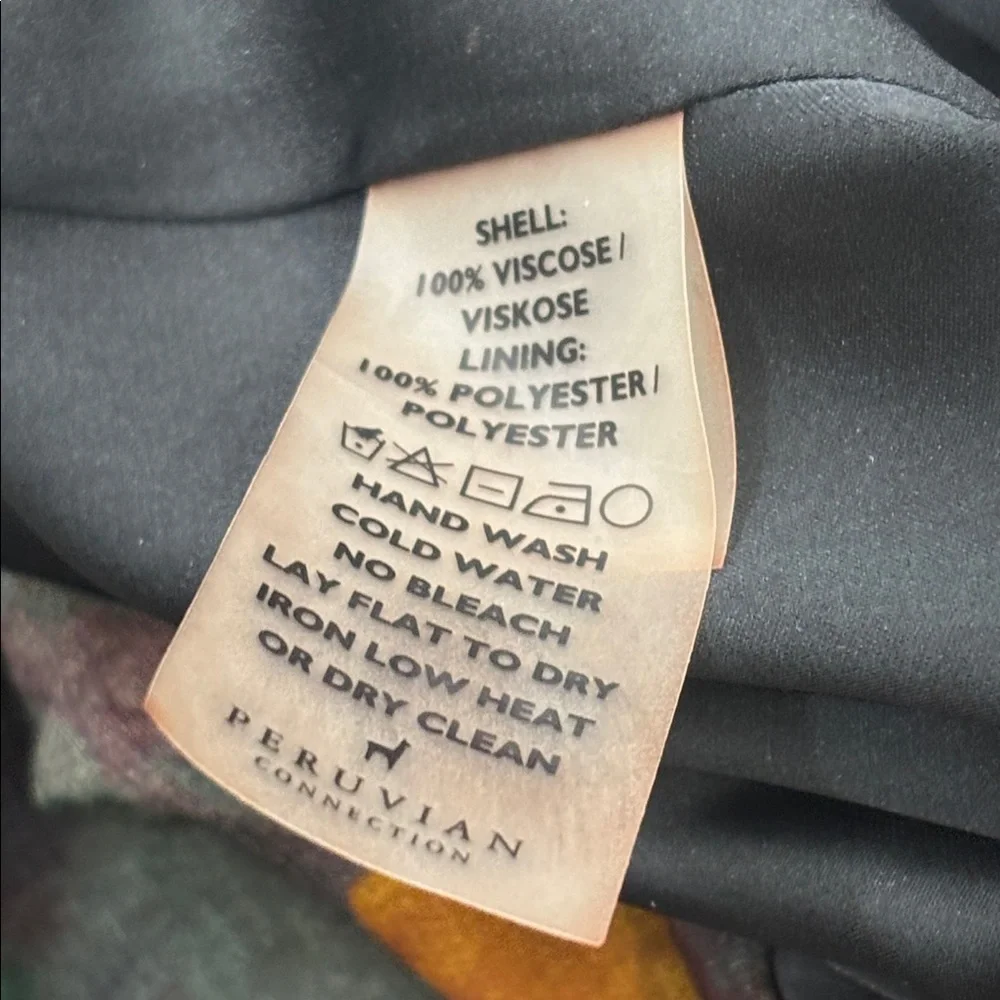 Peruvian‎ Connection Floral Spaghetti strap maxi dress size 2 - Picture 7 of 7